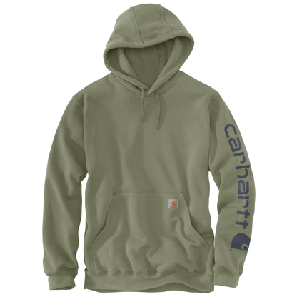 Carhartt Loose Fit Midweight Logo Sleeve Graphic Hoodie Dusty Olive