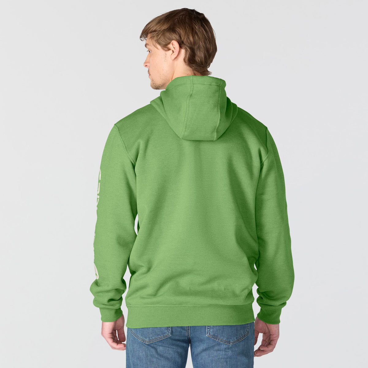 Carhartt Loose Fit Midweight Logo Sleeve Graphic Hoodie Harvest Sage Heather