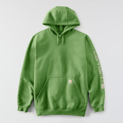 Carhartt Loose Fit Midweight Logo Sleeve Graphic Hoodie Harvest Sage Heather