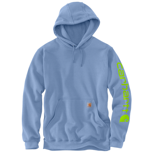 Carhartt Loose Fit Midweight Logo Sleeve Graphic Hoodie Skystone