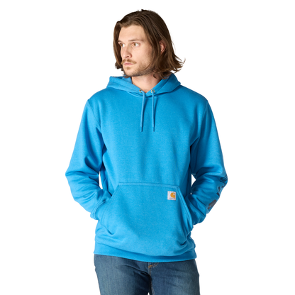 Carhartt Loose Fit Midweight Logo Sleeve Graphic Hoodie Horizon Blue Heather
