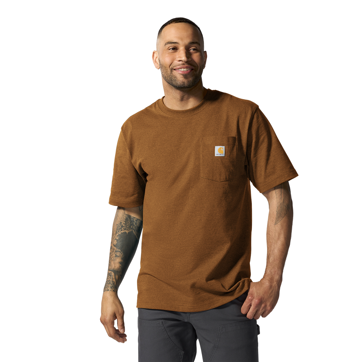 Carhartt Pocket Tee Oiled Walnut Heather