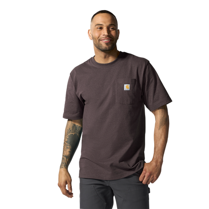 Carhartt Pocket Tee Dark Sepia Heather