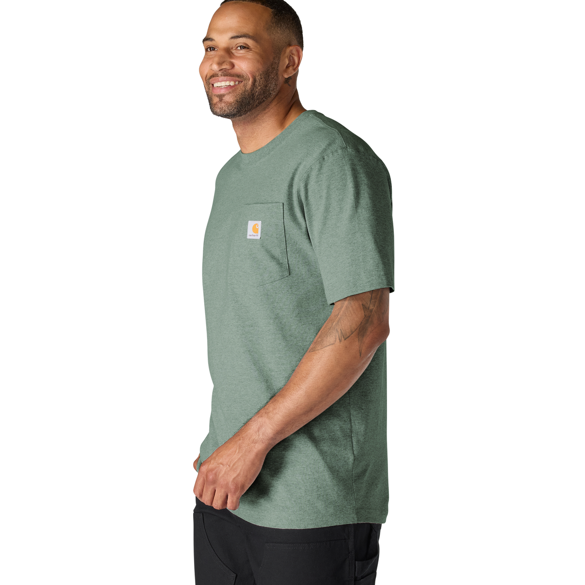 Carhartt Pocket Tee Green Slate Heather