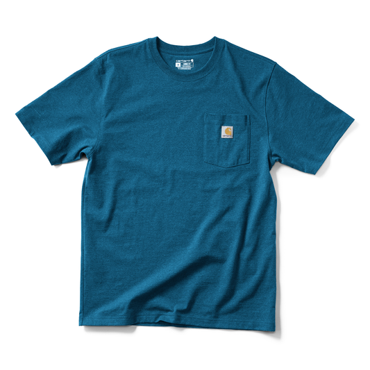 Carhartt Pocket Tee Dark Tranquil Blue Heather