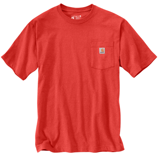 Carhartt Pocket Tee Fire Red Heather