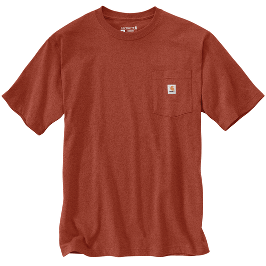 Carhartt Pocket Tee Saddle Red Heather