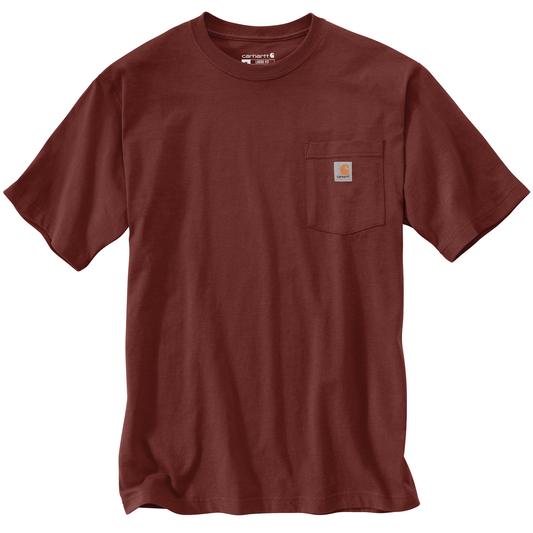 Carhartt Pocket Tee Dark Spice Red