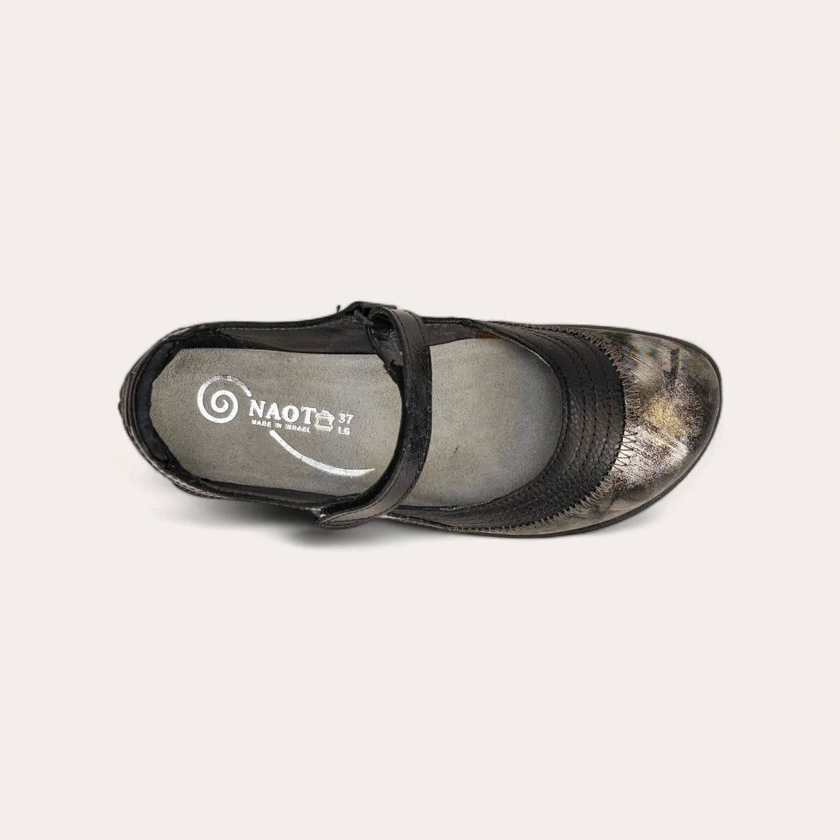 Naot Kirei Metallic Onyx Black