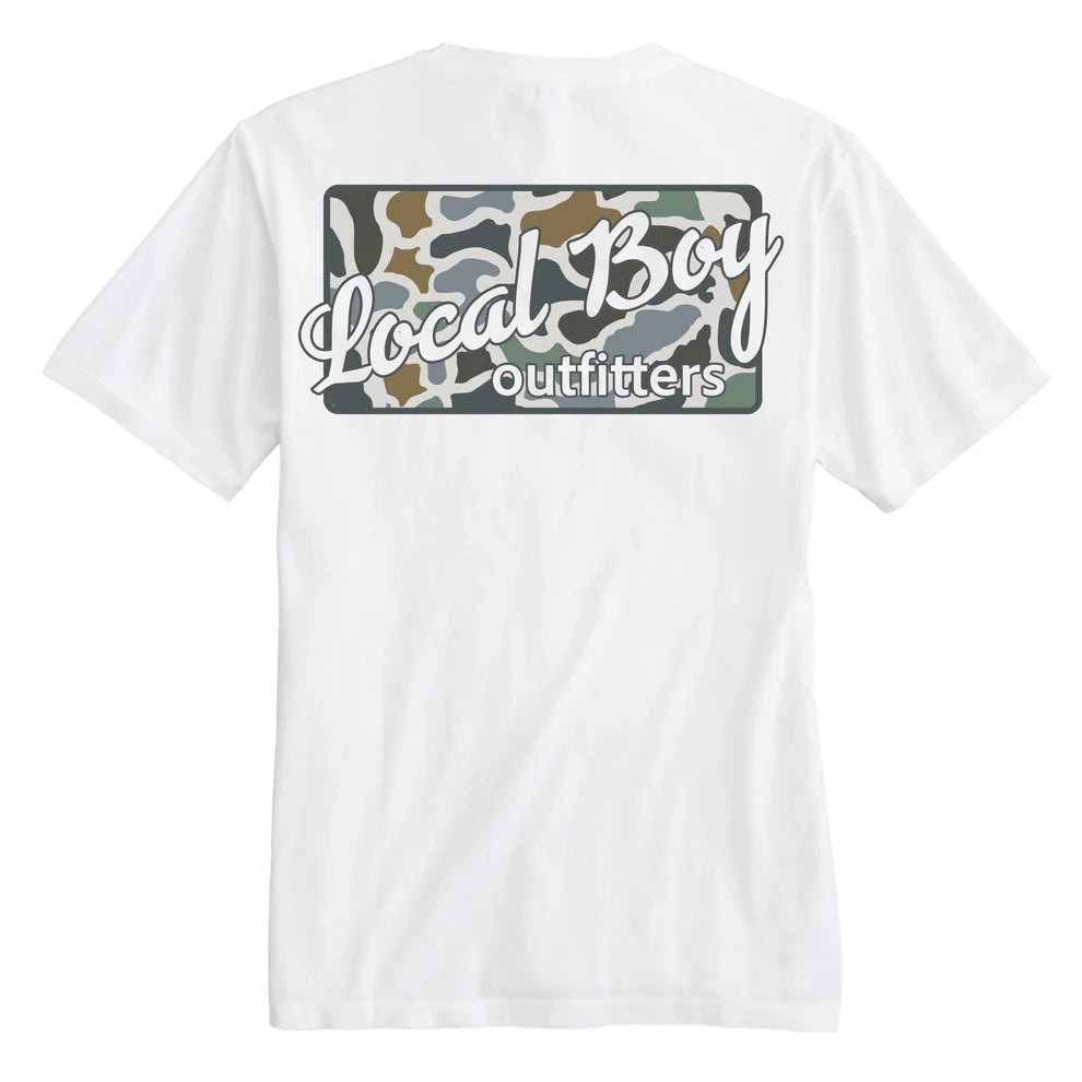 Local Boy Bluff Plate Short Sleeve T-Shirt White