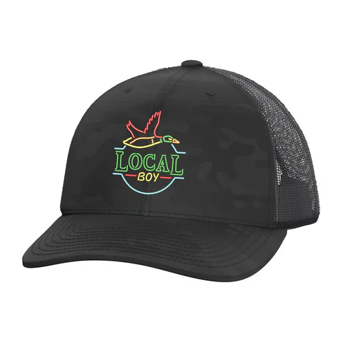 Local Boy Neon Duck Latte Trucker Hat