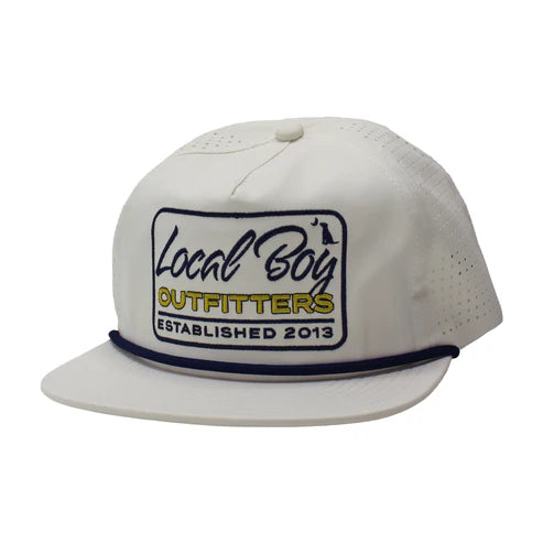 Local Boy Timeless Perforated Low Profile Rope Hat Stone