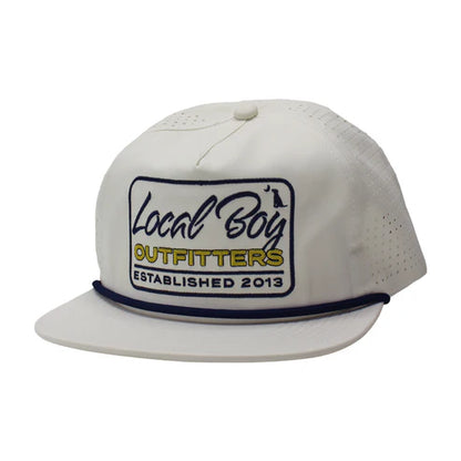Local Boy Timeless Perforated Low Profile Rope Hat Stone