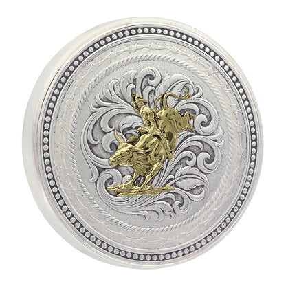 Montana Barbed Wire Bull Rider Snuff Lid