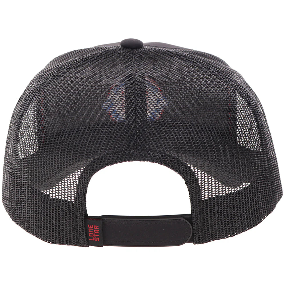 Hooey Lone Star Black with Multi-Color Circle Patch