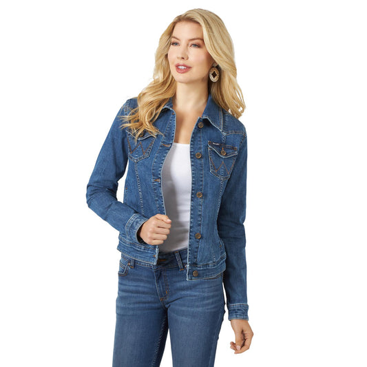 Wrangler Western Fashion Jacket Dark Denim