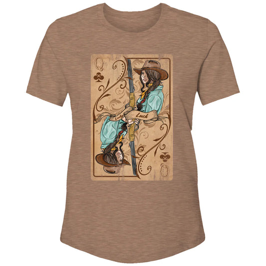 Hooey Lady Luck Tee Light Brown