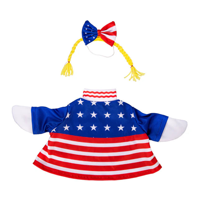 Evergreen Porch Goose Outfit Patriotic Dress