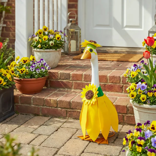Evergreen Porch Goose Outfit Sunflower Radiance