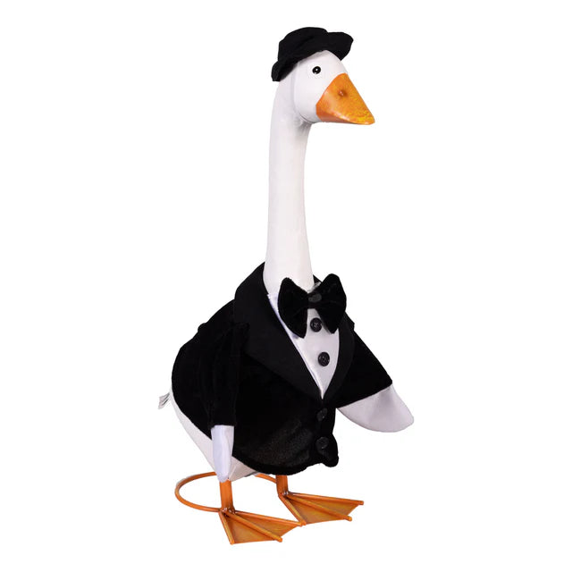 Evergreen Porch Goose Outfit Groom