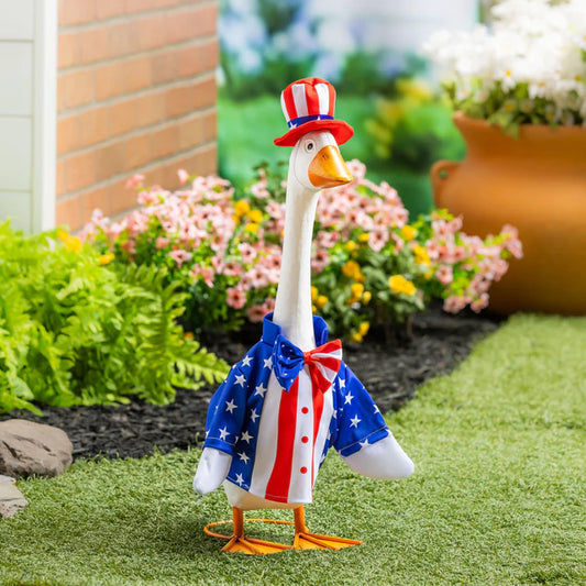 Evergreen Porch Goose Outfit Patriotic Suit