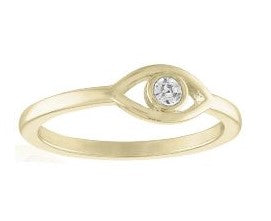 Evil Eye Gold Layers Ring
