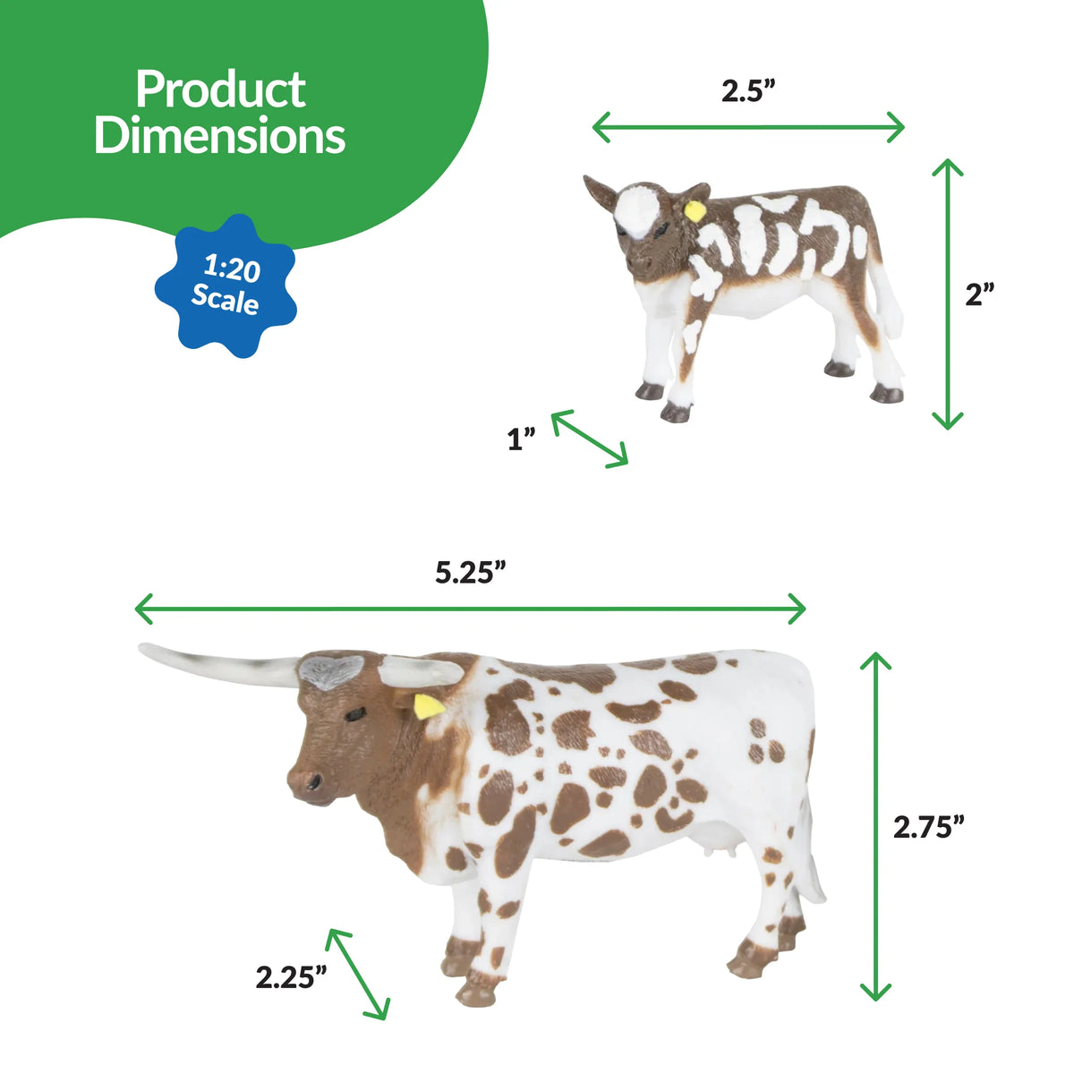 Big Country Toys Longhorn Cow and Calf