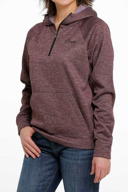 Cinch 1/2 Zip Hoodie Purple