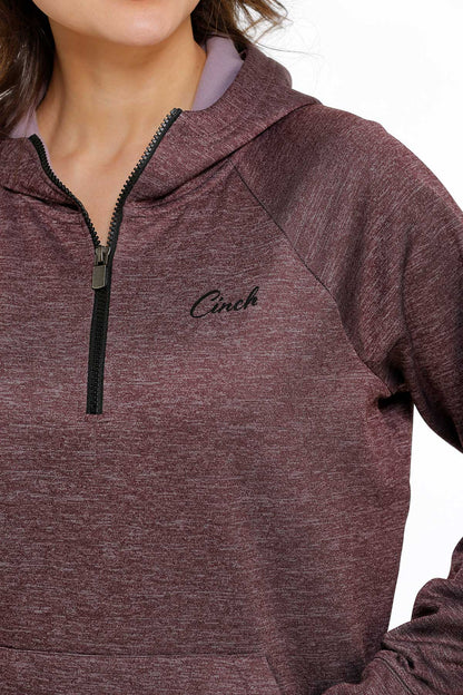 Cinch 1/2 Zip Hoodie Purple
