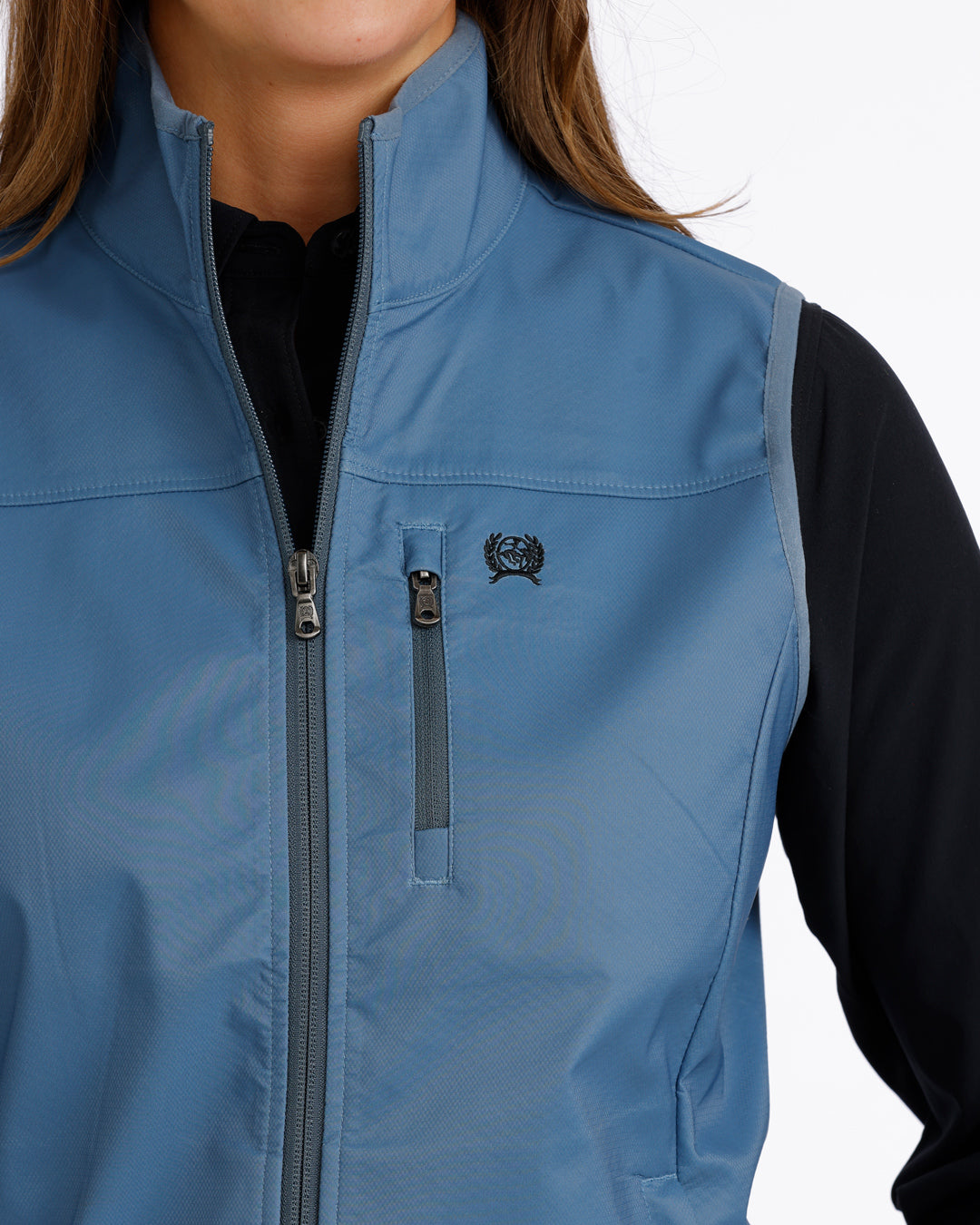 Cinch Ladies Windproof Vest Blue