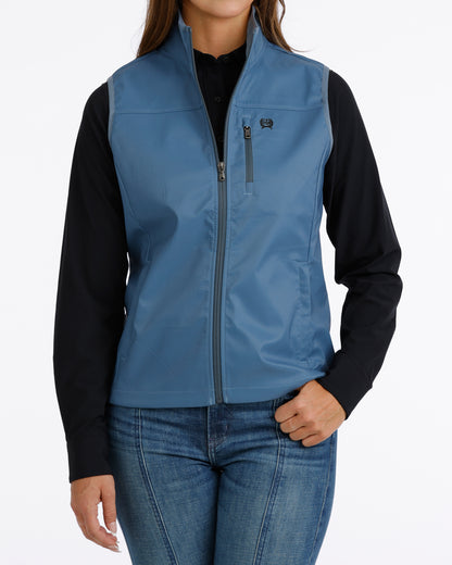 Cinch Ladies Windproof Vest Blue