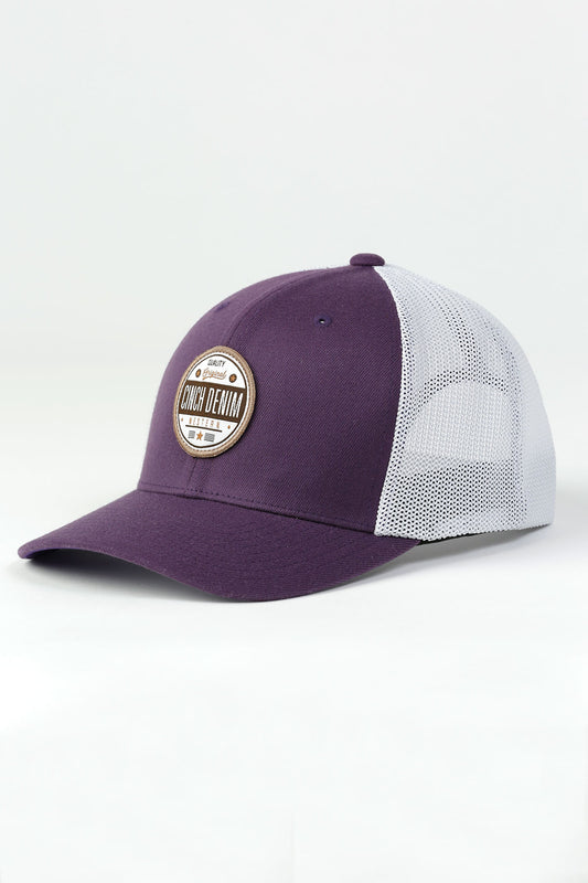 Cinch Purple Denim Logo Hat