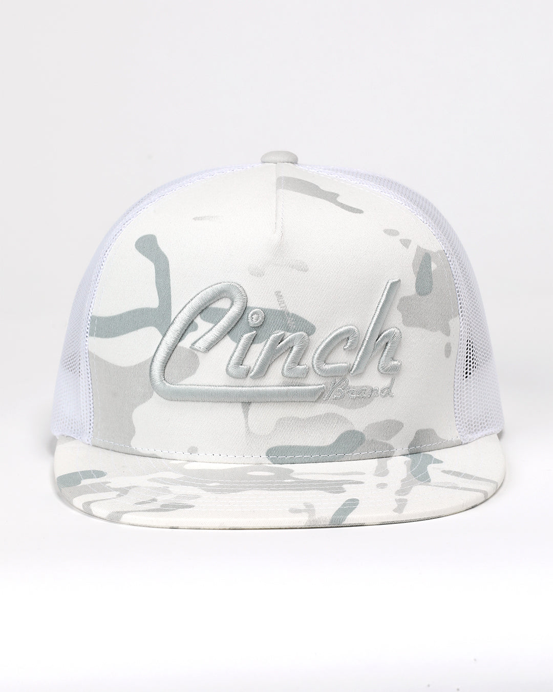 Cinch Raised Embroidered Logo Hat White Camo