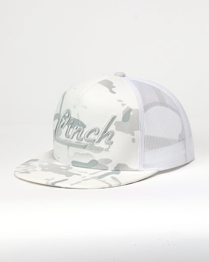 Cinch Raised Embroidered Logo Hat White Camo