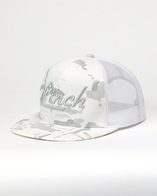 Cinch Raised Embroidered Logo Hat White Camo