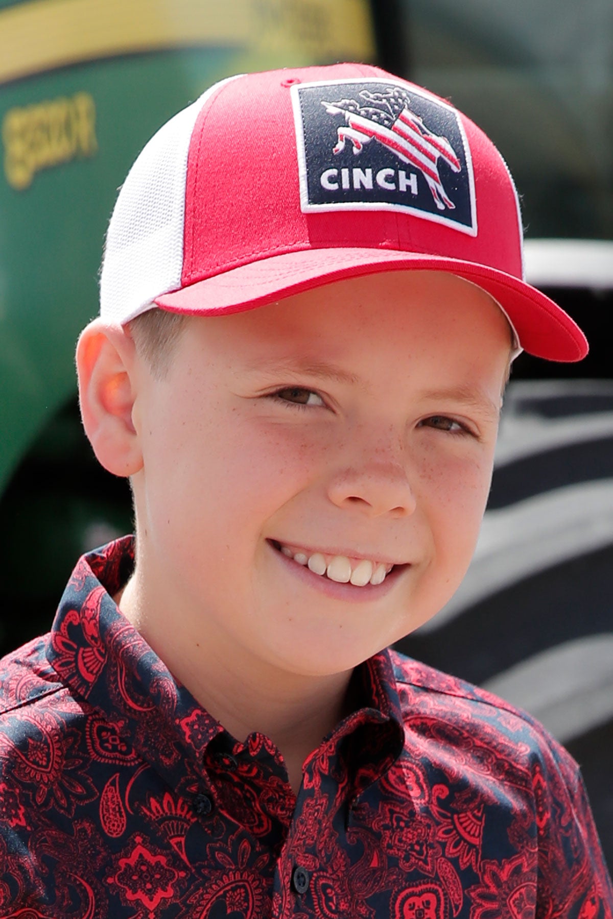 Cinch Youth Rodeo Hat Red