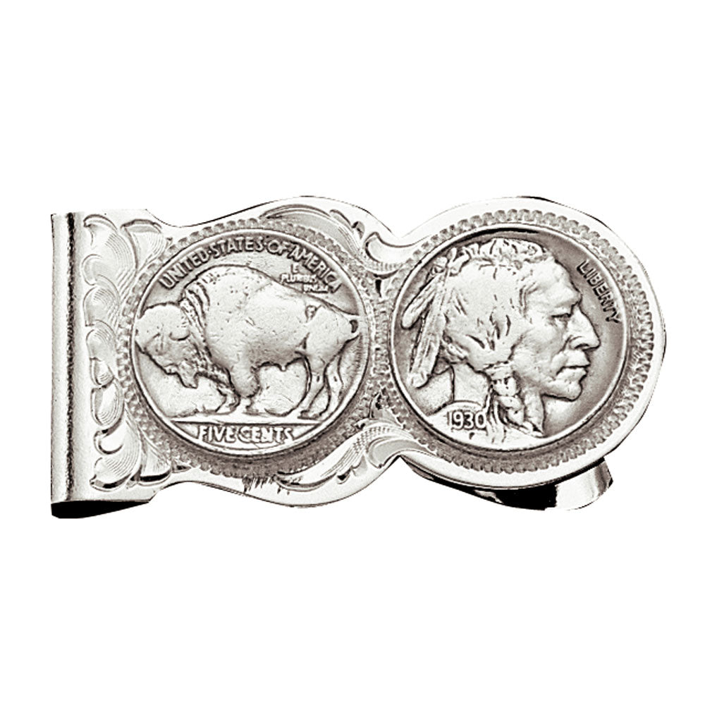 Montana Silversmiths Indian/Buffalo Nickel Money Clip