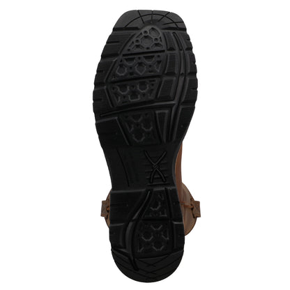 Twisted X 10" Square Toe Dark Brown Nano Toe
