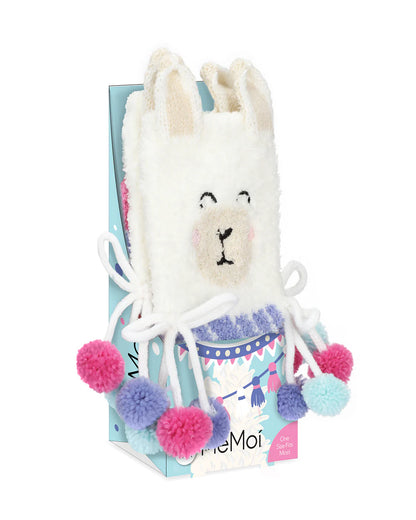 MeMoi Llama Embellished Plush Crew