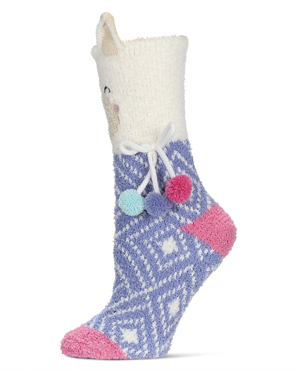 MeMoi Llama Embellished Plush Crew