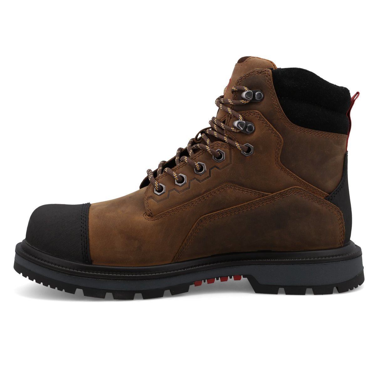 Twisted X Made in USA 6" Composite Toe Waterproof Work Boot Brown/Black