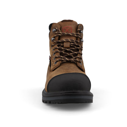 Twisted X Made in USA 6" Composite Toe Waterproof Work Boot Brown/Black