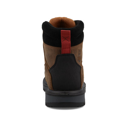 Twisted X Made in USA 6" Composite Toe Waterproof Work Boot Brown/Black