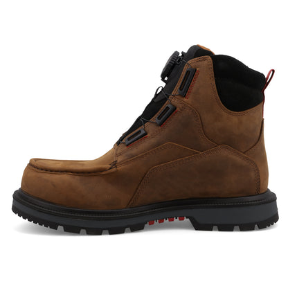 Twisted X Made in USA 6" Quick Draw Work Boot Brown/Black