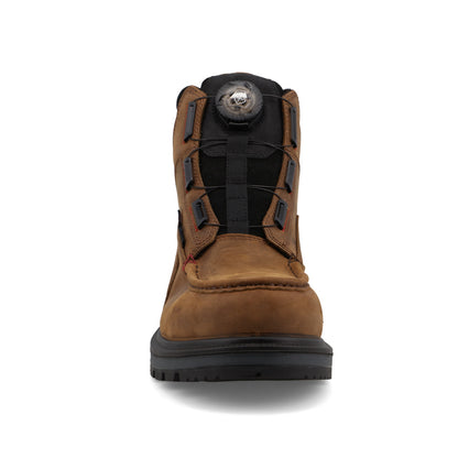 Twisted X Made in USA 6" Quick Draw Work Boot Brown/Black