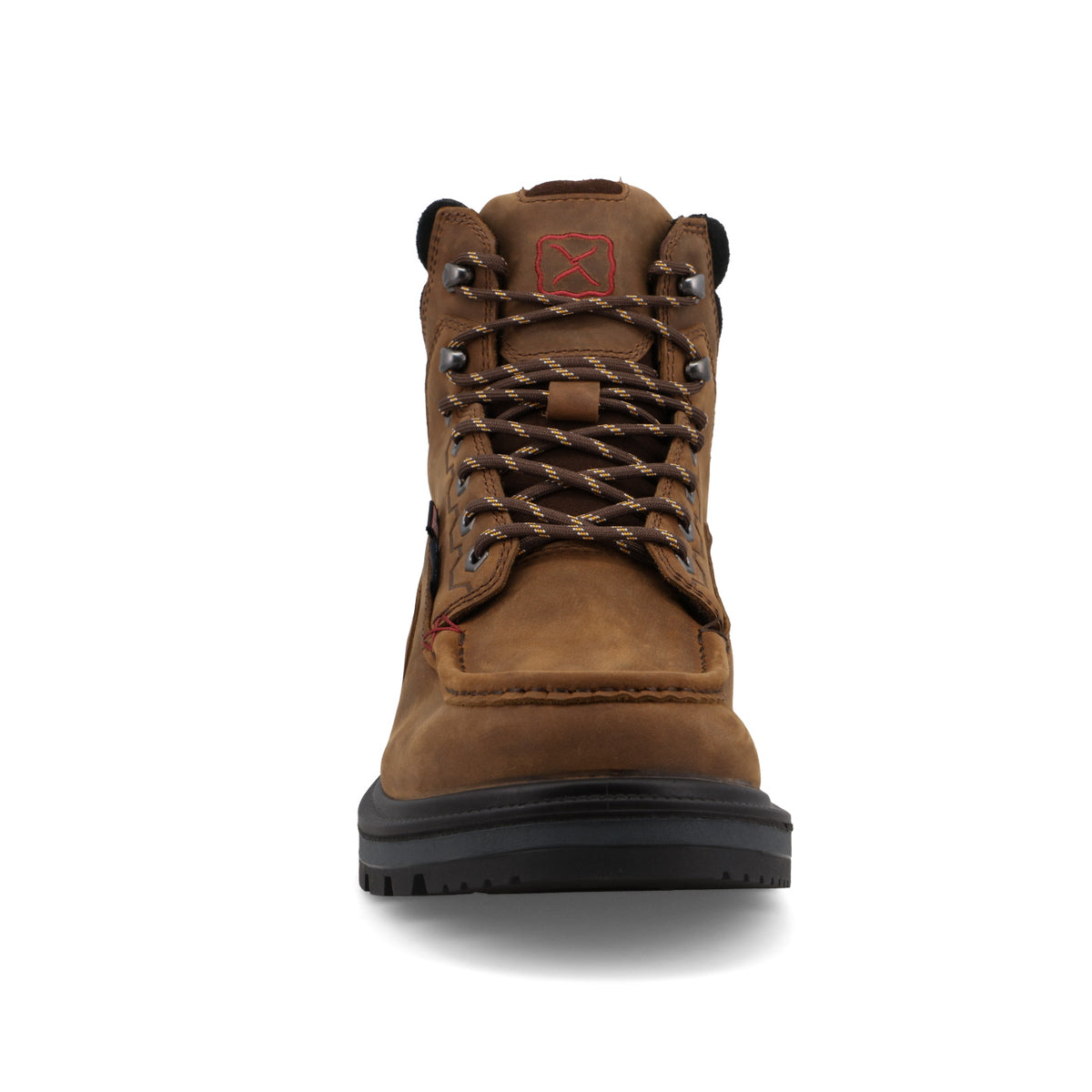 Twisted X Made in USA 6" Waterproof Moc Toe Work Boot Brown/Black