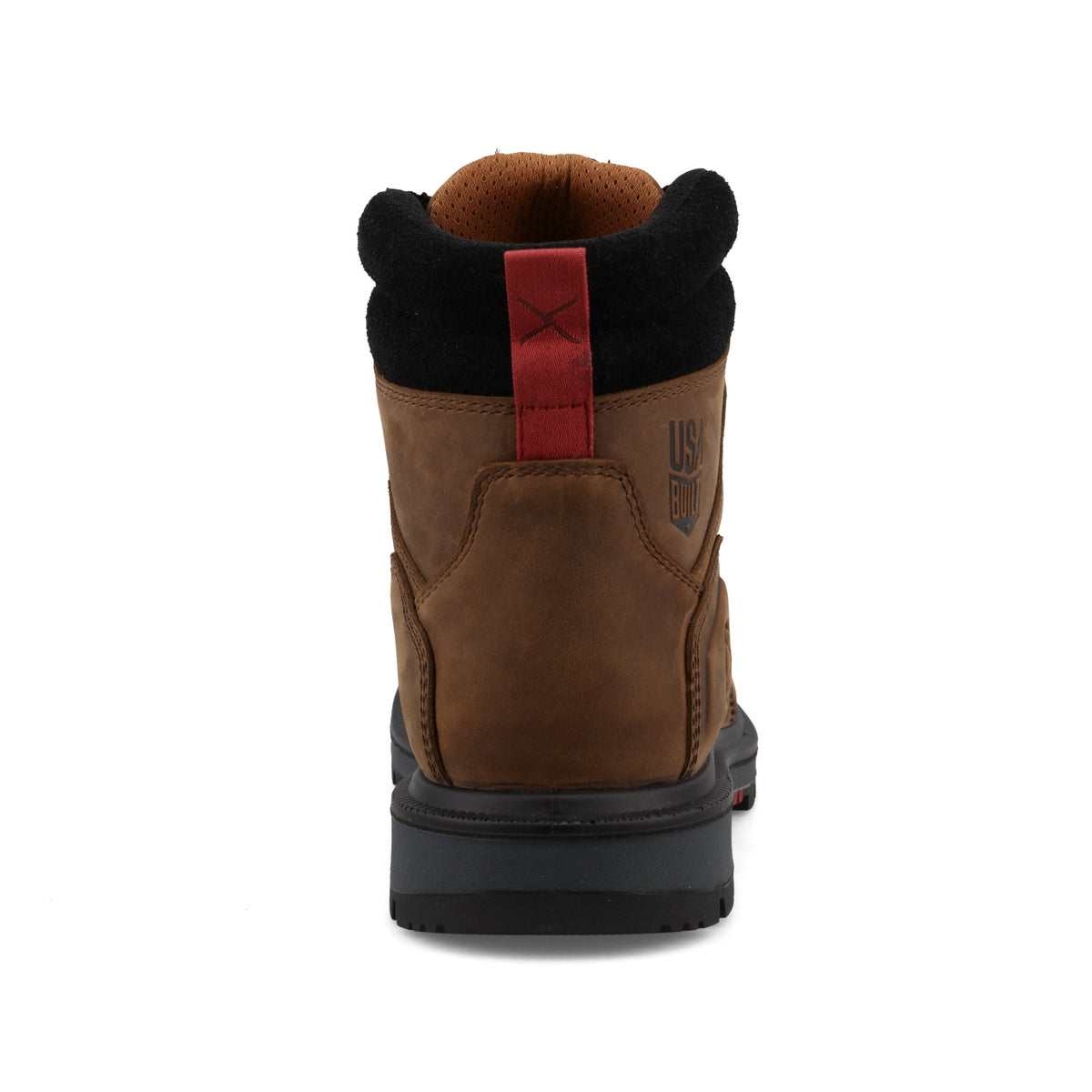 Twisted X Made in USA 6" Waterproof Moc Toe Work Boot Brown/Black