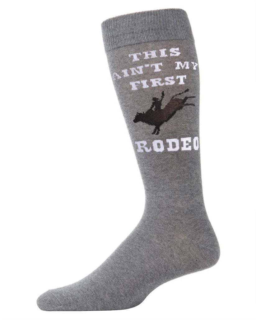Memoi Rodeo Bamboo Crew Men's Grey Heather