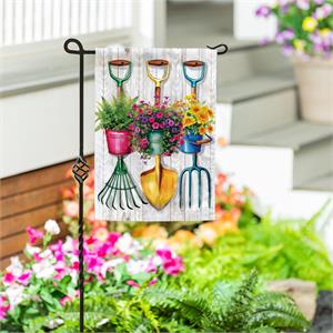 Evergreen Tool Trio Moire Garden Flag