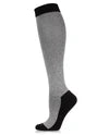 MeMoi Bamboo Compression Two Tone Contrast Grey Heather